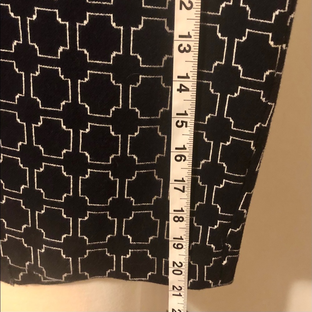 Talbots Navy & White Print Skirt 12p - Picture 10 of 10
